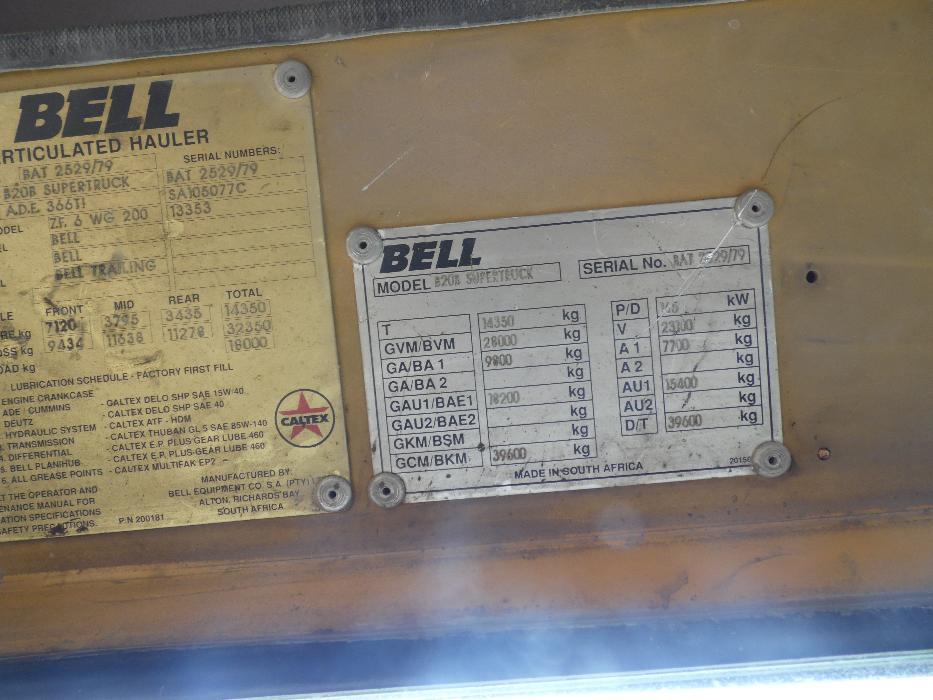 Bell Dumper B20 for sale at reduced price