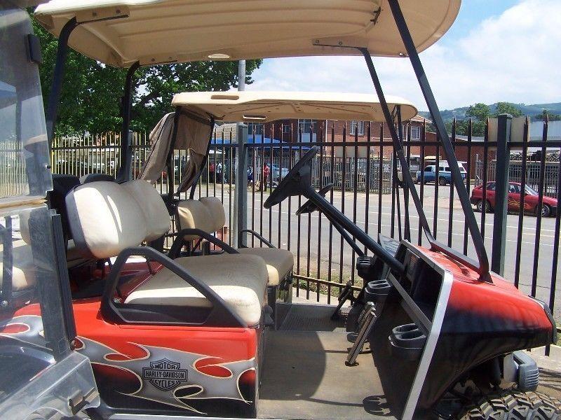 Six Electric and one petrol Golf Carts for sale