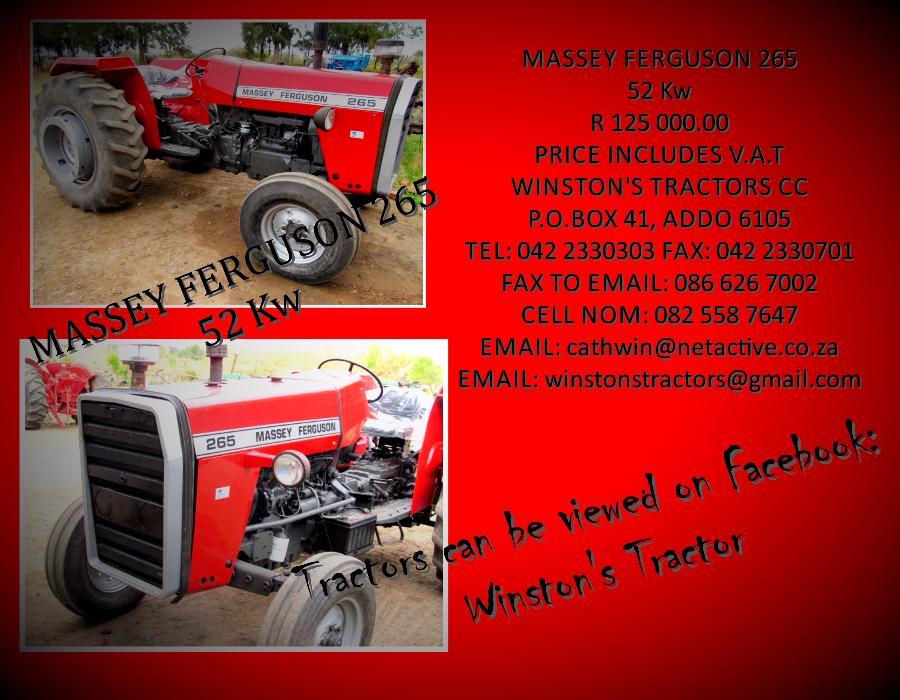 Massey Ford Landini John Deere and New Holland tractors. Guarantee