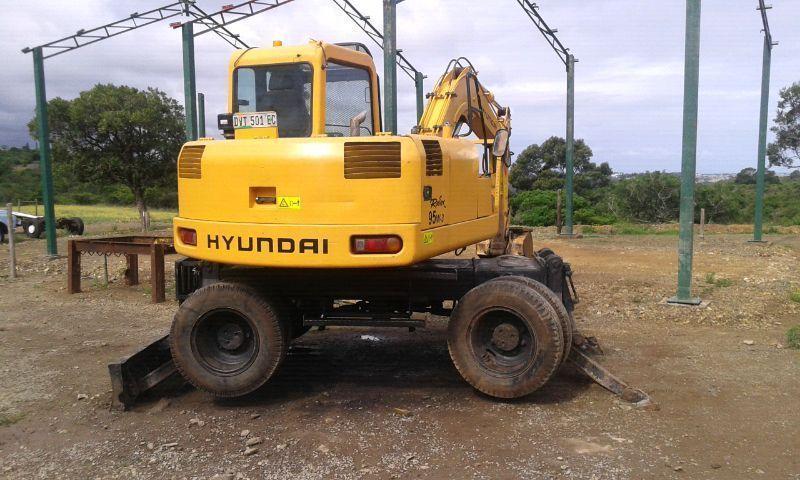 2007 Hyundai Robex 95w -3 wheeled excavator