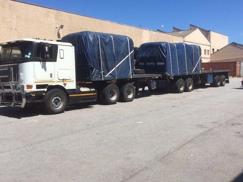 1x Superlink flat bed trailer for hire R13000.00/month and R13000.00 deposit