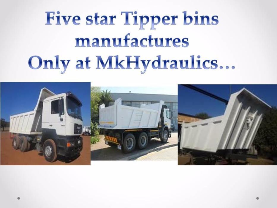 Five star tipper bins manufacturing only at MKHydraulics