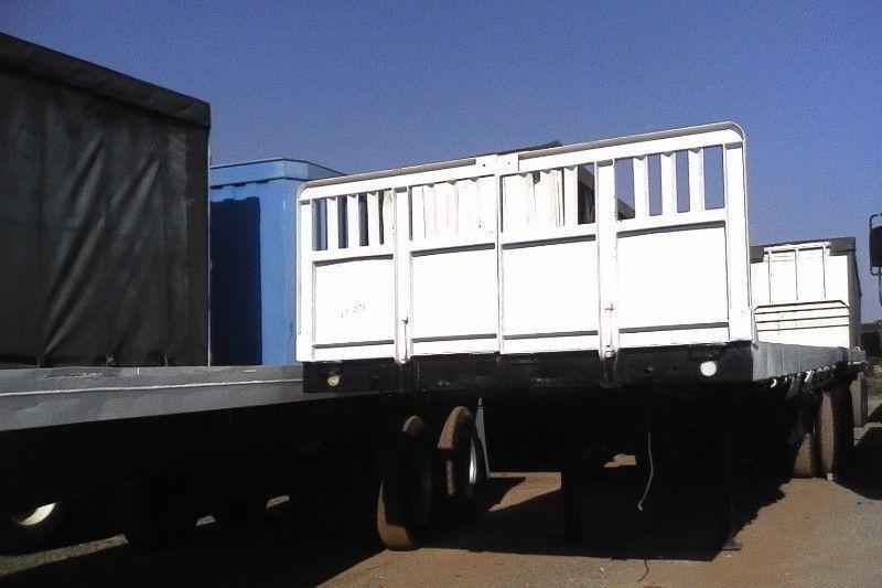 a SA bodies and unitrans bodies flat deck trailers for sale