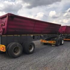 Top trailer 34cube side tipper on special now !!