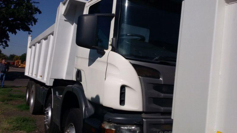 2013 Scania 380 twin steer 18cub tipper