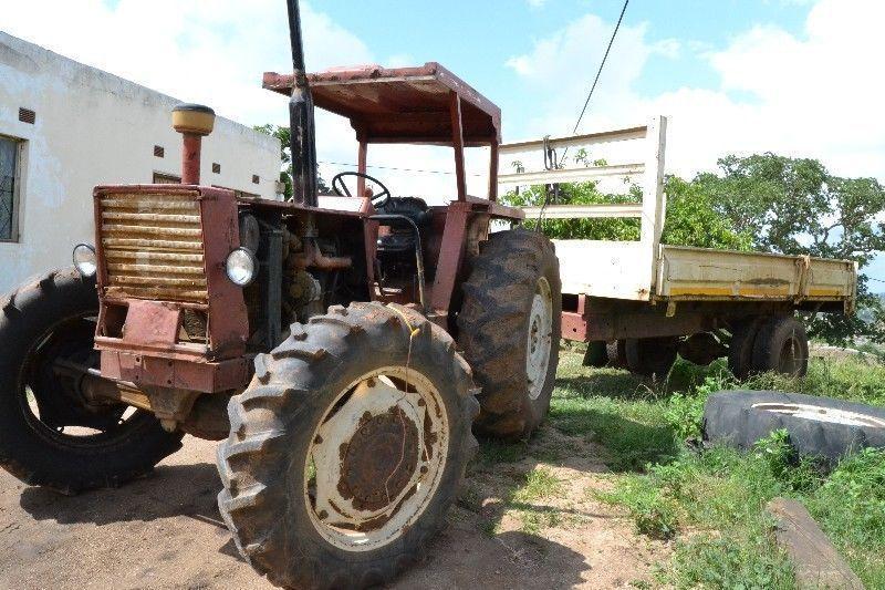 FIAT 880 4WD TRACTOR & TRAILER