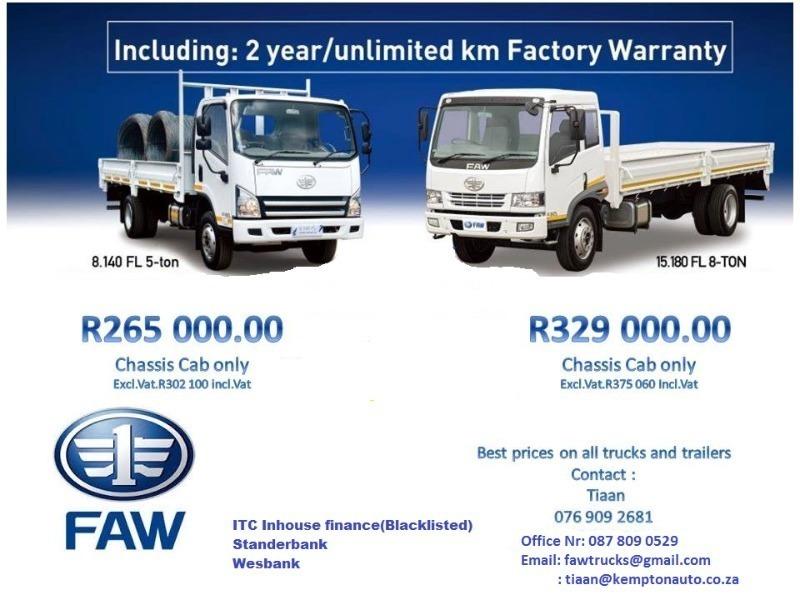 FAW Trucks For sale