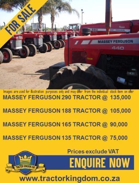 Wide Range of Used Massey Ferguson Tractors for sale