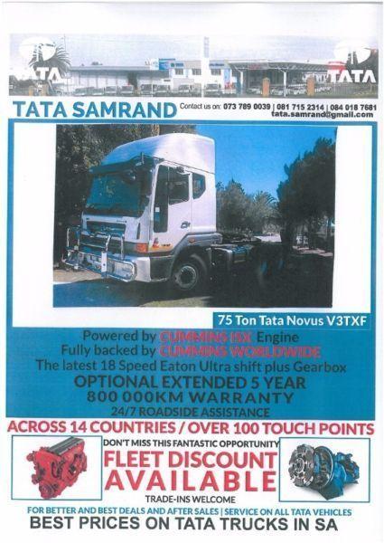 Tata Novus V3TXF , 6x4 , Truck Tractors For Sale , Brand New 2017