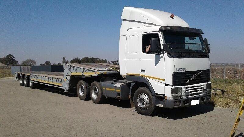 Used Volvo FH 12 with Tri Axle Lowbed Trailer for sale