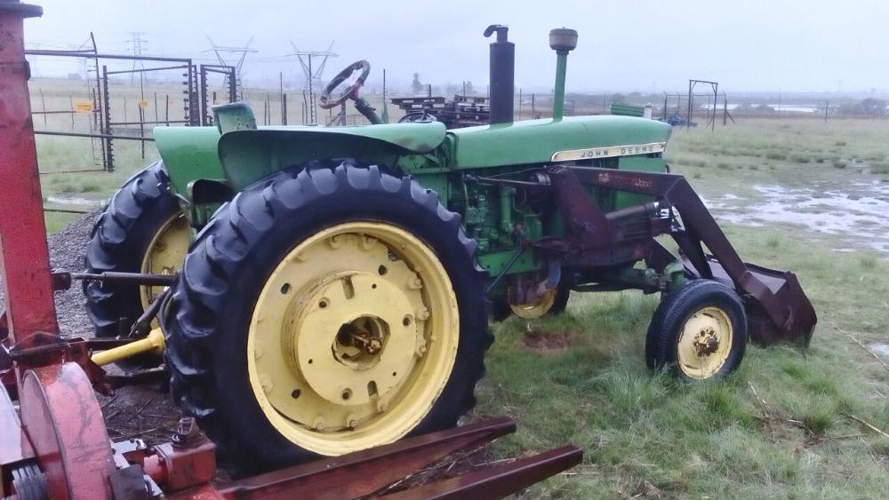 John Deere tractor with front end loader