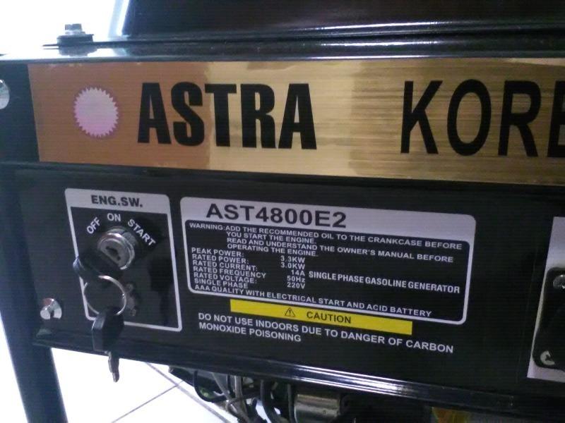 Poweful 3.3Kva Astra Korea Petrol Generator