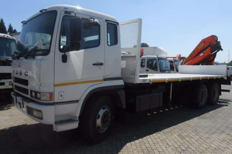 Mitsubishi Crane truck Mits Fuso 26-340 Flatdeck With PK18500 Crane tr