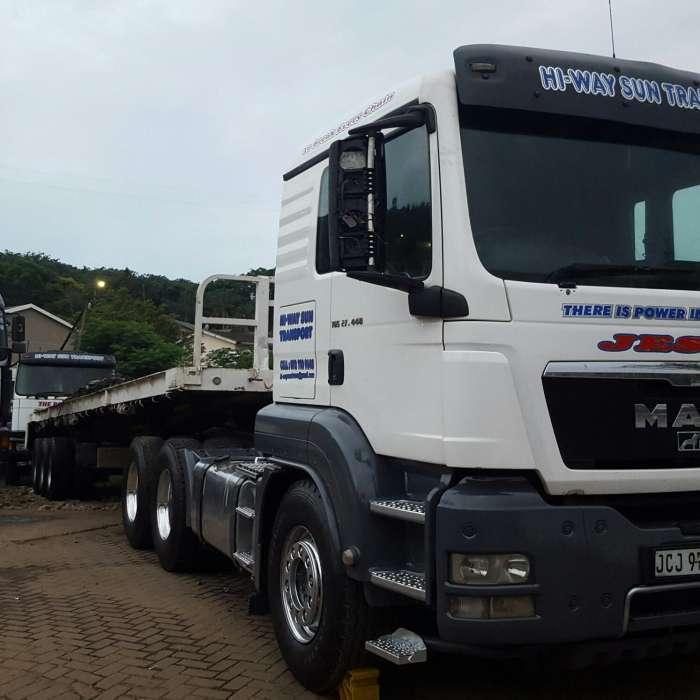 Transport company with trucks for hire