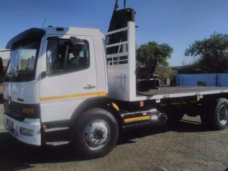 2002 Merc Atego 8 tonner with Hiab 120 Crane