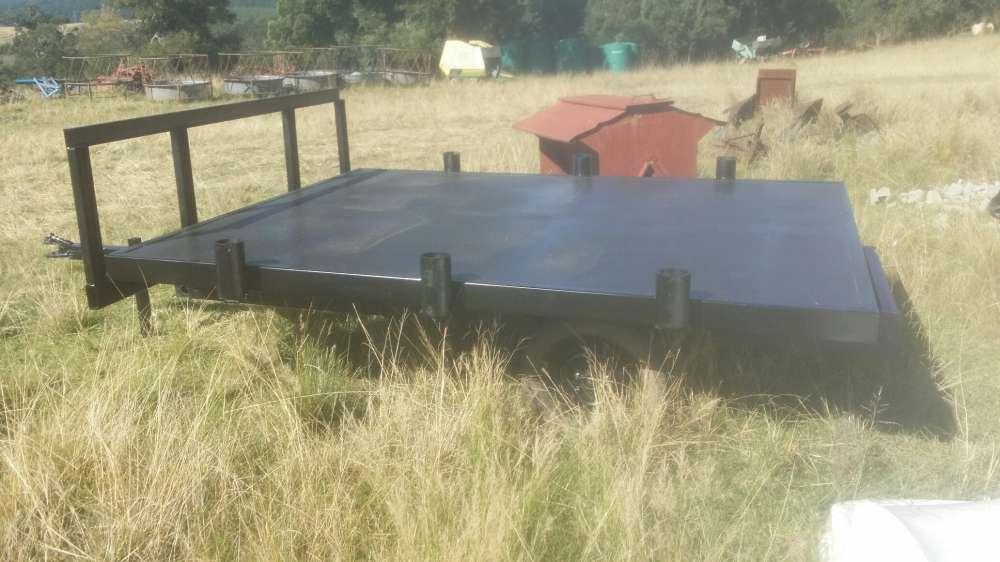 3 ton flat bed Farm trailer with brand new deck