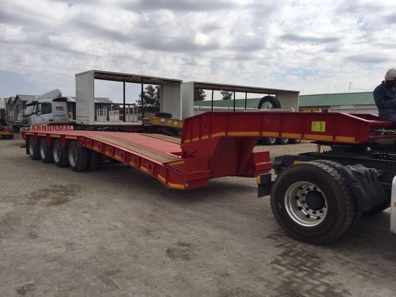 New PR trailer quad axle detachable low bed trailer