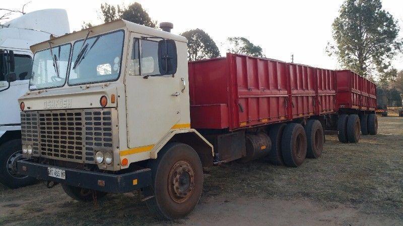 Oshkosh d-axle Mass Sides + Moreware s-axle Drawbar Trailer R180 000.00 EXCL NEG