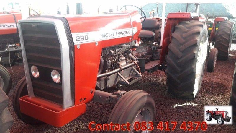 Various tractors: Massey Ferguson 290 tractor