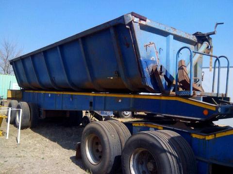 Top trailers 34cube Side tipper trailer on special