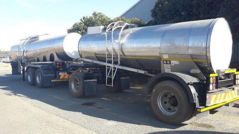 Used 2008 Clover 16 000LT Milk Tanker with 2008 Flexi Manufacturing 8 000LT Drawbar Tanker for sale