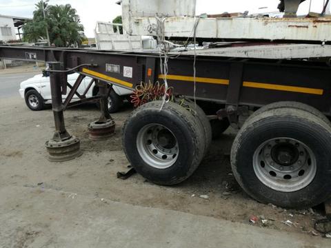 6M double axle trailers