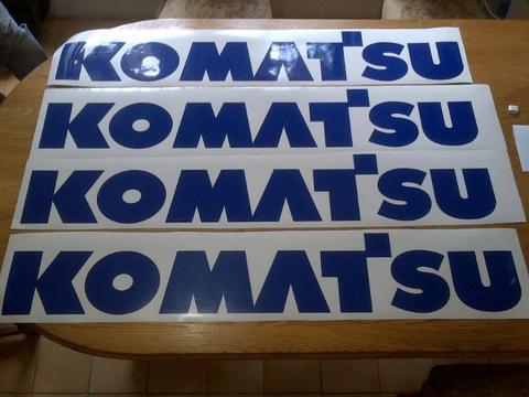Komatsu machinery decals stickers graphics kits