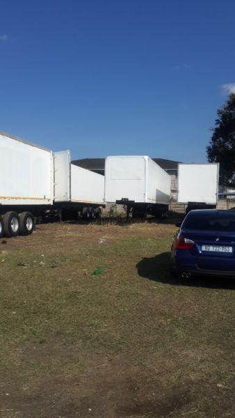 4 x box-body trailers