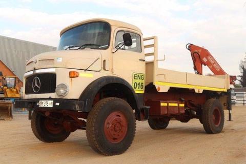 Mercedes 1213 4x4 Bullnose Crane Truck: Morgado Plant Hire CC Business Rescue Online Auction: 14 Sep
