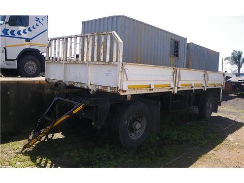 Drawbar Trailer with drop sides for sale
