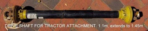 Drive Shaft with universal joint for Tractor to Bushcutter