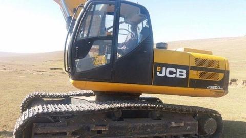 Almost new JCB excavator