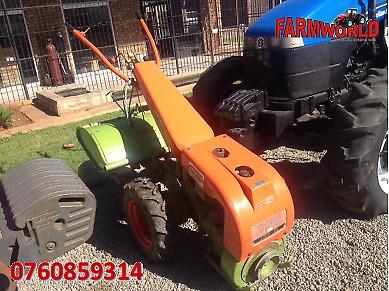 S2777 Green Agria 2700 DL Walk Behind Tractor With Rotavator Pre-Owned Tractor