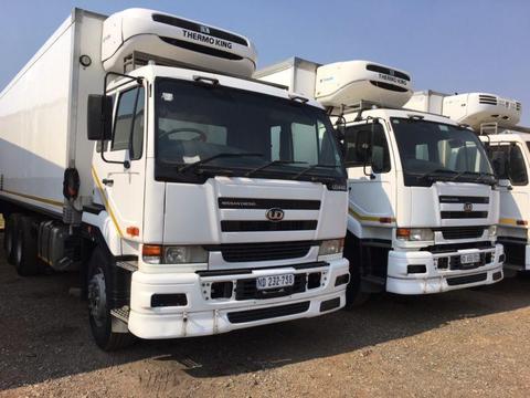 Immaculate Nissan UD440 Thermo King fridge trucks for sale