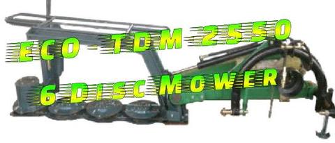 New TDM - 2.55 meter 6 blade disc mower