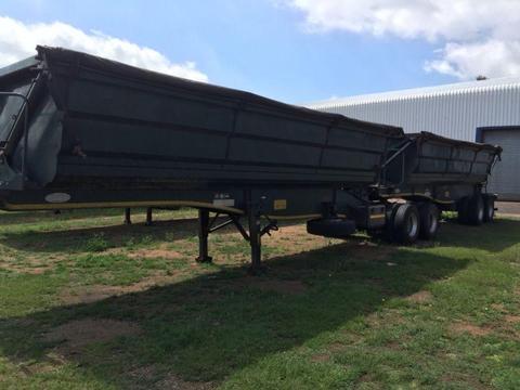 SA truck bodies superlink side tipper trailer 36ton