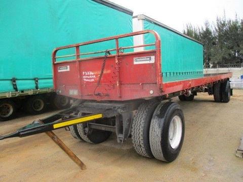 P3334 - 1987 VLOTTENBURG DRAWBAR TRAILER