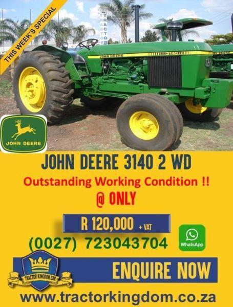 Second hand John Deere 2WD 3140 Tractor