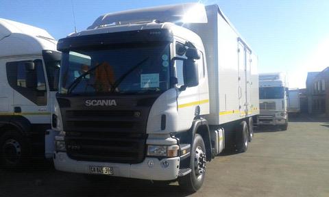 Scania P270 Closed body truck