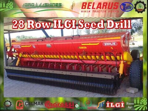 New 28-Row-4Meter Precision Seed drill (With compact Roller)