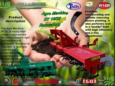 New AGM-RT 200. 2-Meter heavy duty Rotovator