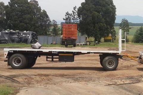 La-Mon Trailer 7m Flat deck with Mass Sides