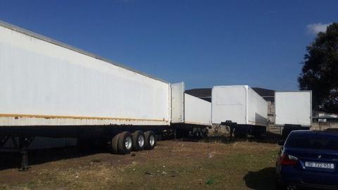 4 x box body triaxle trailers -OFFERS