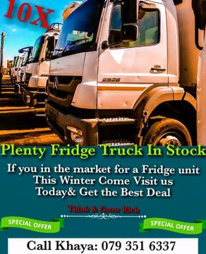 Plenty Fridge Trucks In Stock, Let Make This Winter Our Season