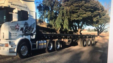 Tri axle fladack trailer for sale