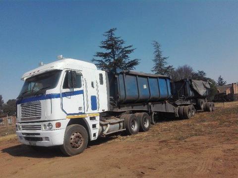 Incredible truck and side tipper trailer for sale