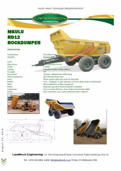Rock Dumpers available directly from factory