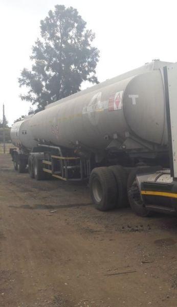 Used 2004 GRW Engineering Tri Axle Semi Fuel Tank with 2008 Tank Clinic Pup Tanker for sale