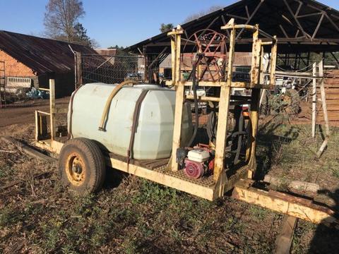 Trailer with water tank