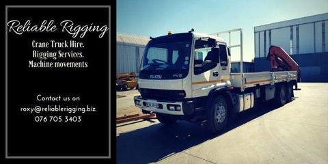 Crane Truck Hire and Rigging Services